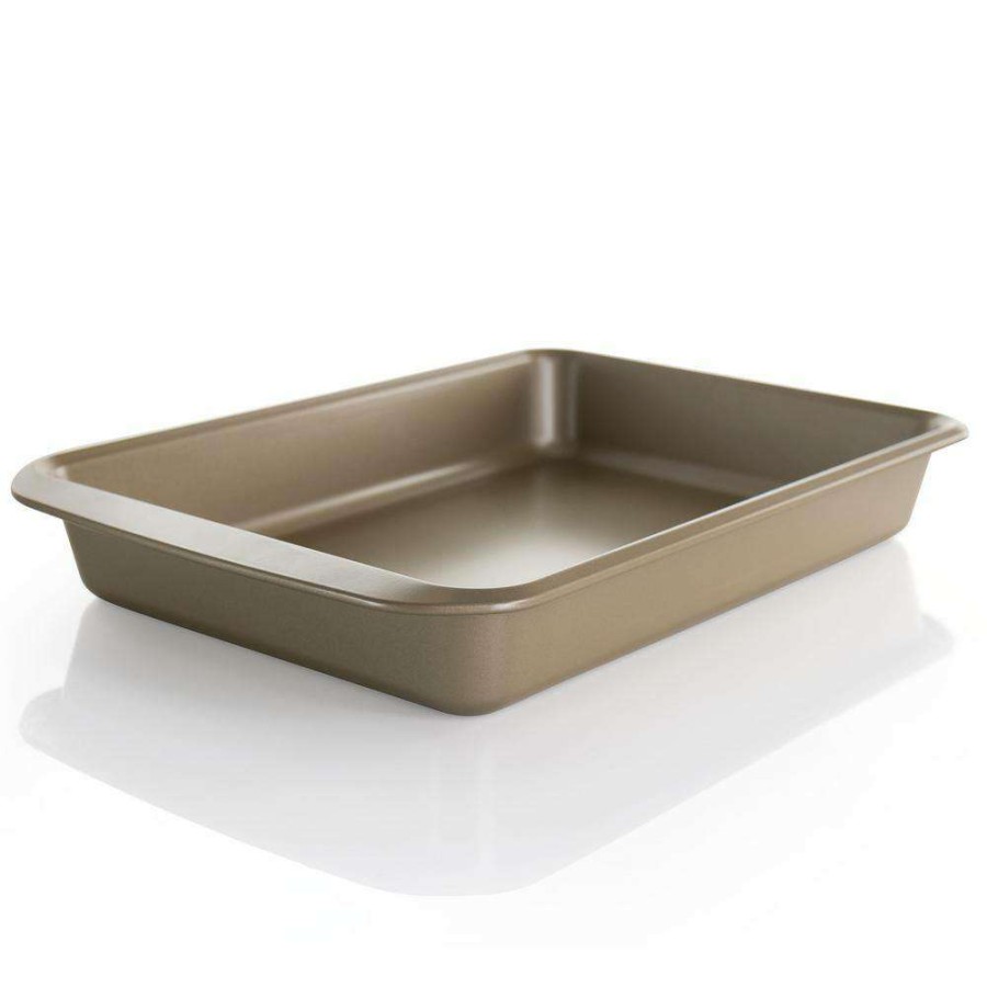 Cake Pans * | 13 Inch Nonstick Carbon Steel Rectangular Cake Pan By Kenmore Elite