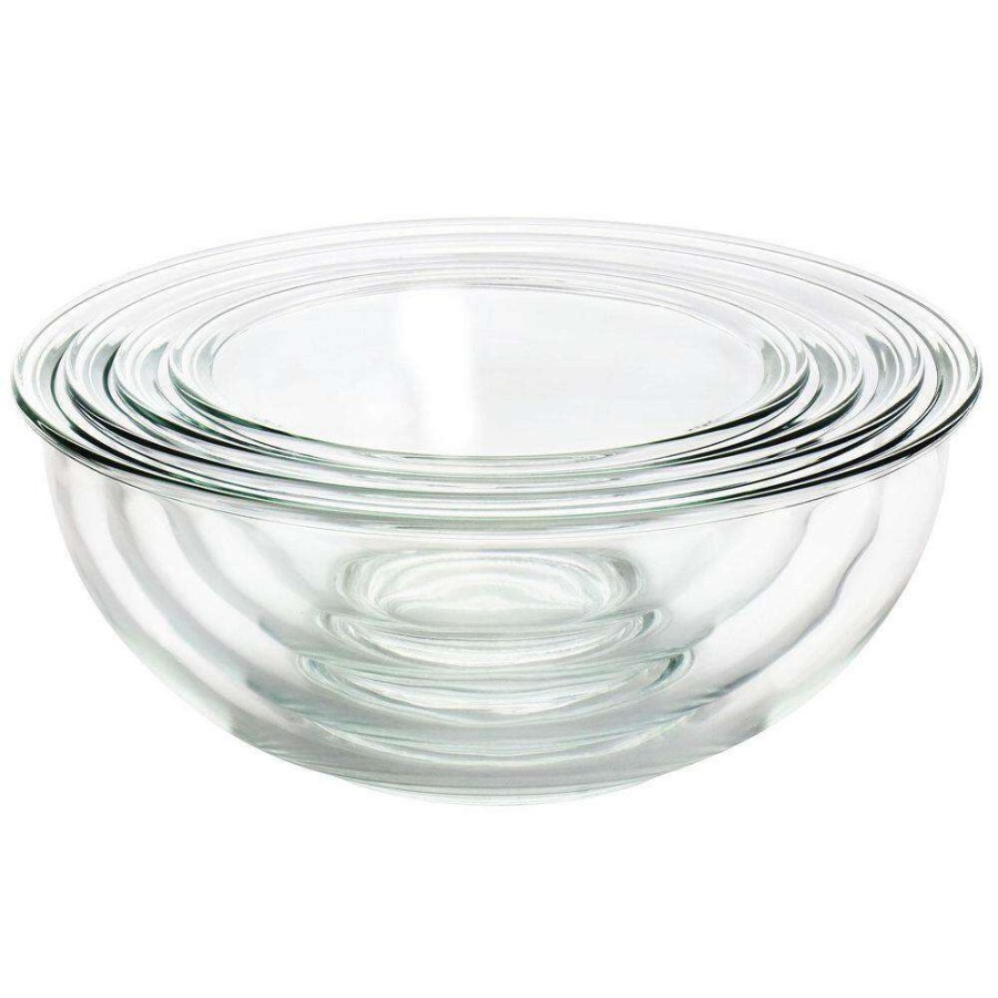 Baking Supplies * | 4-Piece Glass Nesting Mixing Bowl Set By Martha Stewart