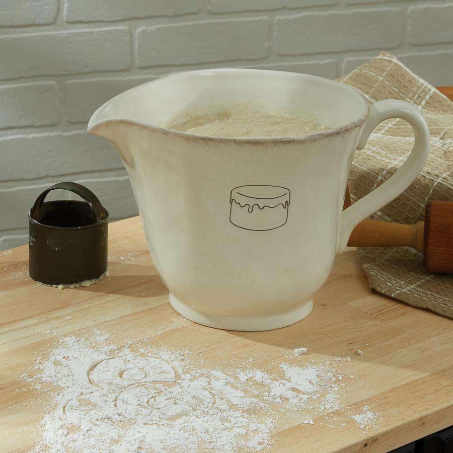 Baking Supplies * | Villager Ceramic Cream Mixing Bowl By Park Designs
