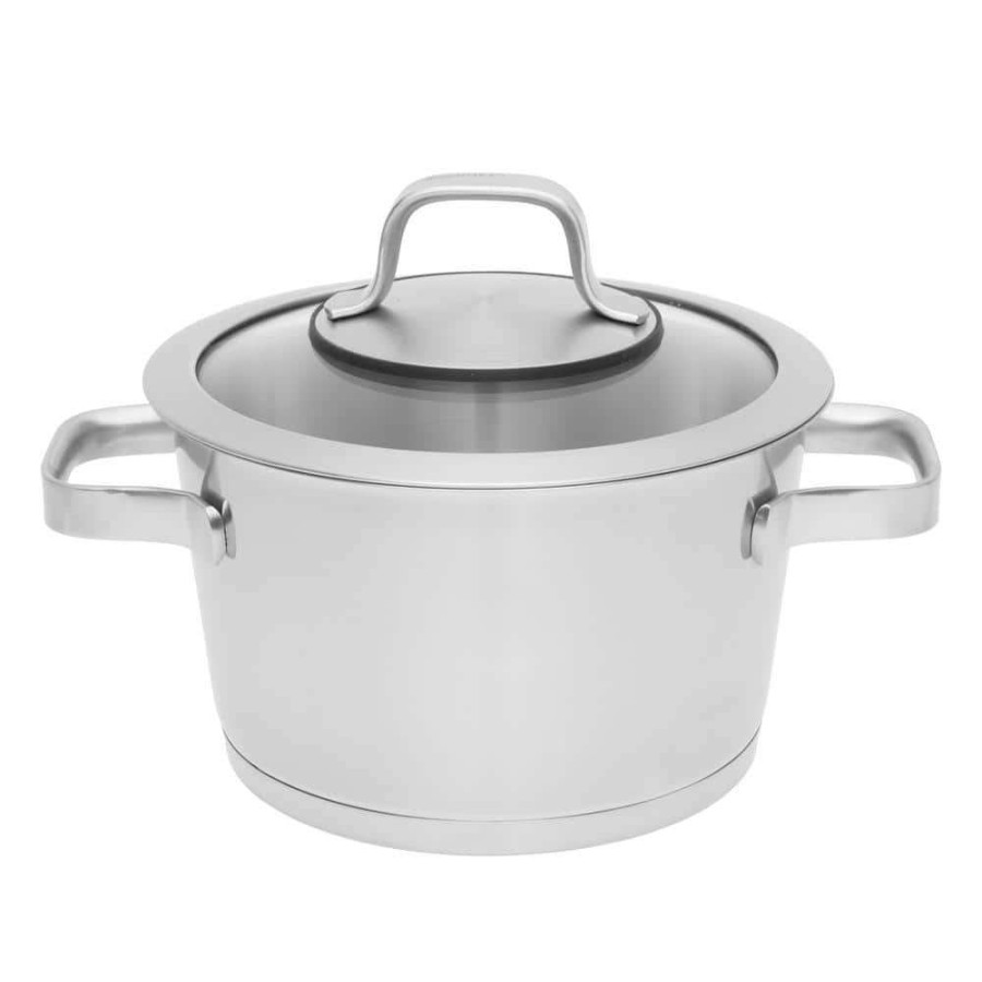 Casserole Dishes * | Essentials Manhattan 2.5 Qt. 7 In. 18/10 Ss Cov Casserole By Berghoff