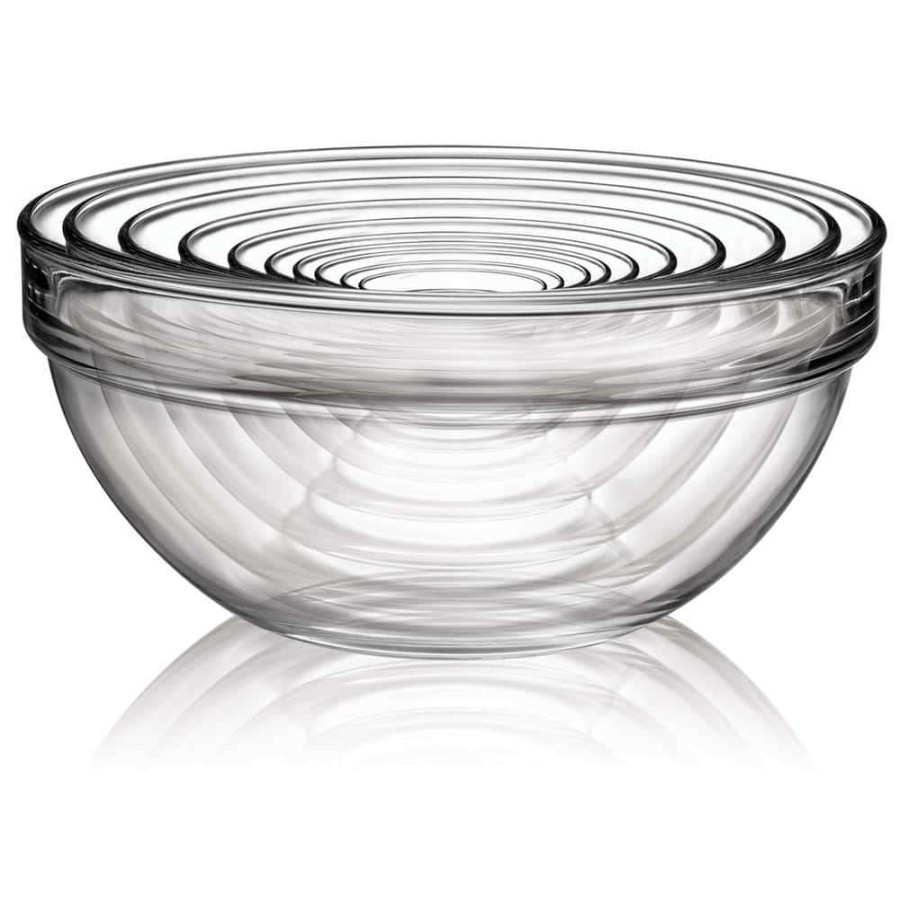 Baking Supplies * | Stackable 10-Piece Glass Mixing Bowl Set By Luminarc